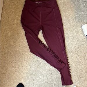 Victoria's Secret Burgundy Leggings